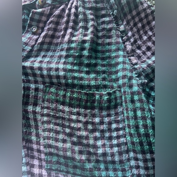 Pilcro Purple and green Checkered Button-Down Shirt. Sz.XS - Picture 6 of 8